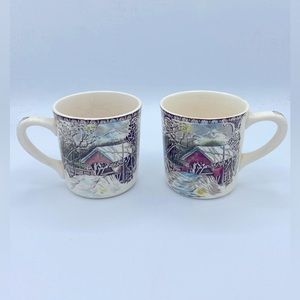 Friendly Village,The Covered Bridge, Made In England By Johnson Brothers Vintage